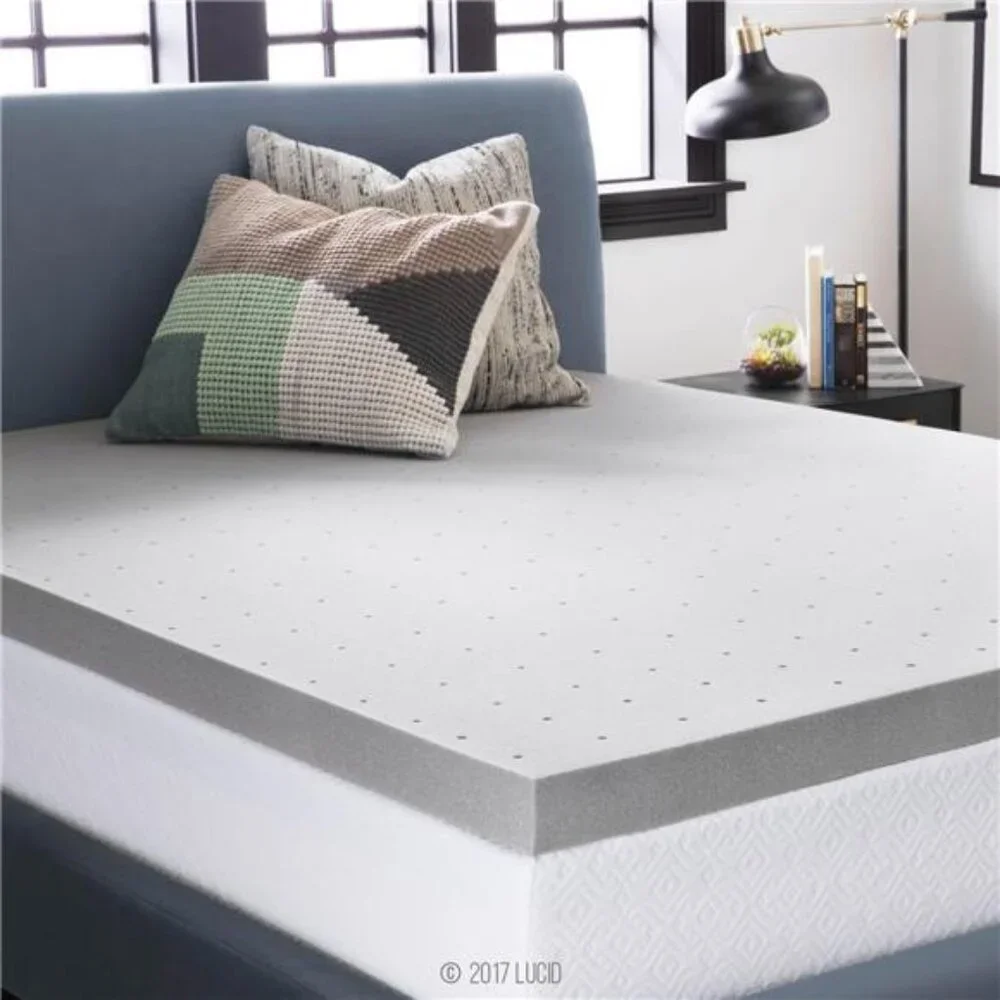3 Inch Ventilated Bamboo Charcoal Memory Foam Mattress Topper - Twin XL
